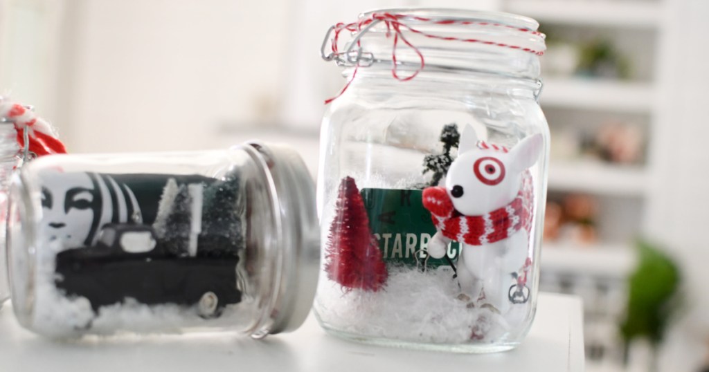 easy snow globe jars