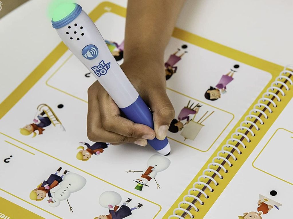 person using Hot Dots activity 