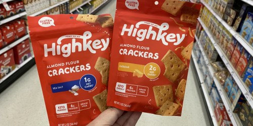 50% Off HighKey Almond Flour Crackers at Target | Great Low-Carb Snack