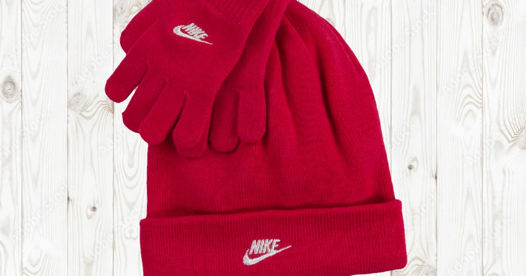 Nike gloves and beanie set