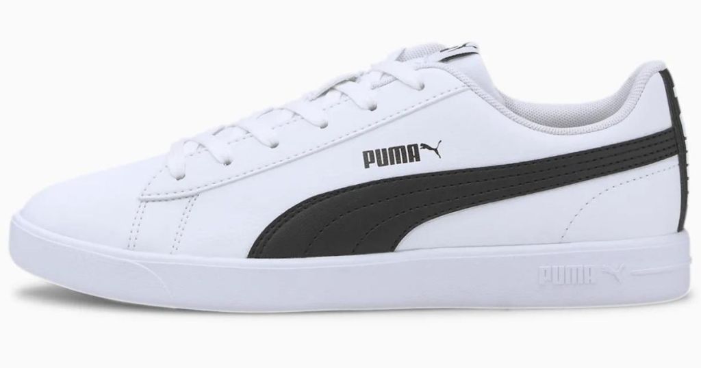 puma white and blue shoes