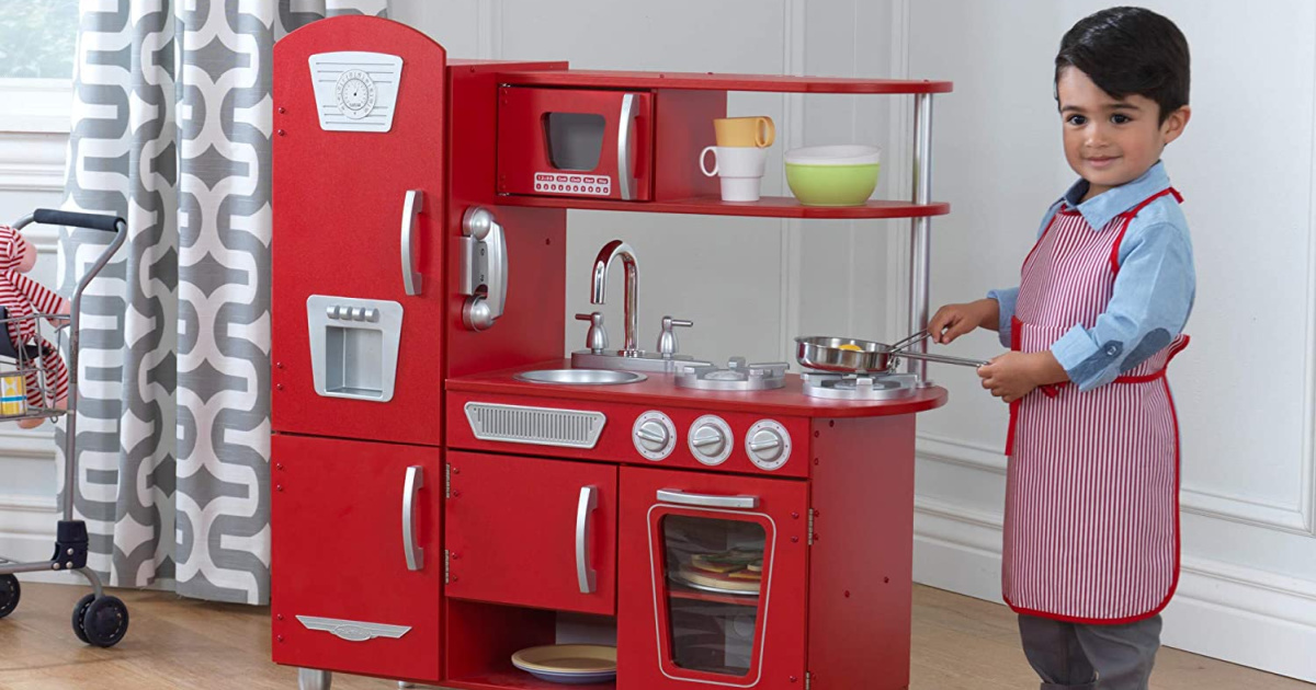 red play kitchen