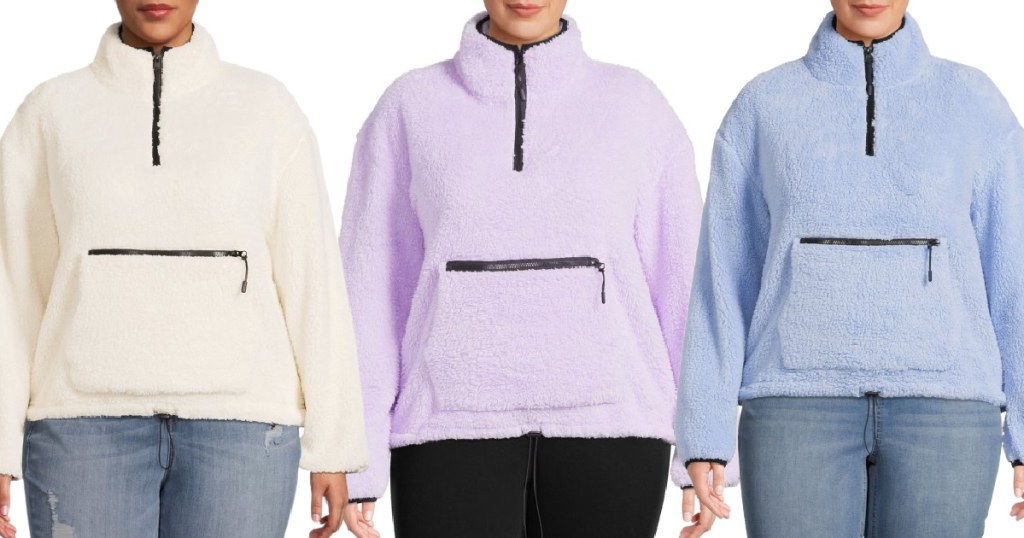 walmart plus size sherpa