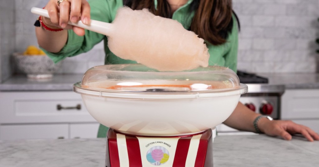 BELLA Cotton Candy Maker, Red & White