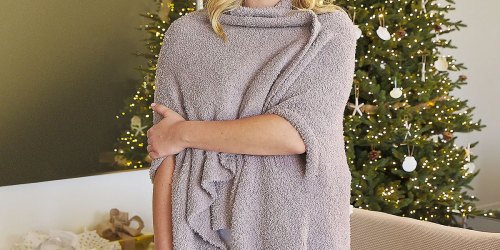 Over $60 Off Barefoot Dreams Wearable Blanket Wrap on QVC.com | Cozy Gift Idea