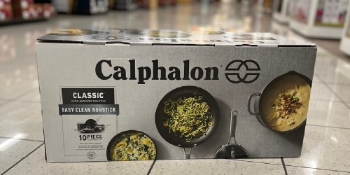 Calphalon Classic 10-Piece Nonstick Cookware Set From $104.99 (Regularly $250) + Get $20 Kohl’s Cash