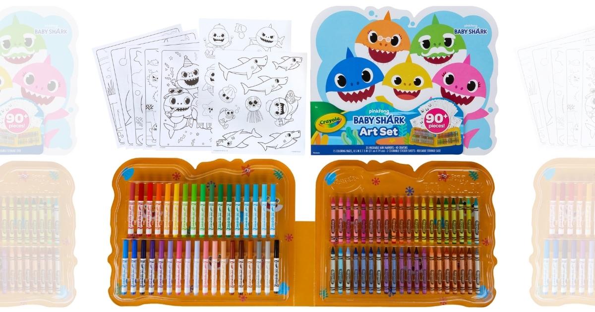 Crayola Baby Shark 90-Piece Art Set