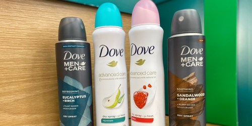 Up to 65% Off Dove Dry Sprays After Target Gift Card & Cash Back