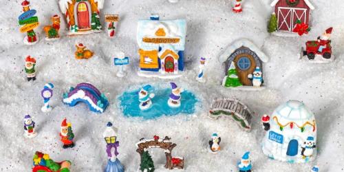 This Festive Christmas Fairy Garden 33-Piece Set Is Back & Only $26 on DollarTree.com