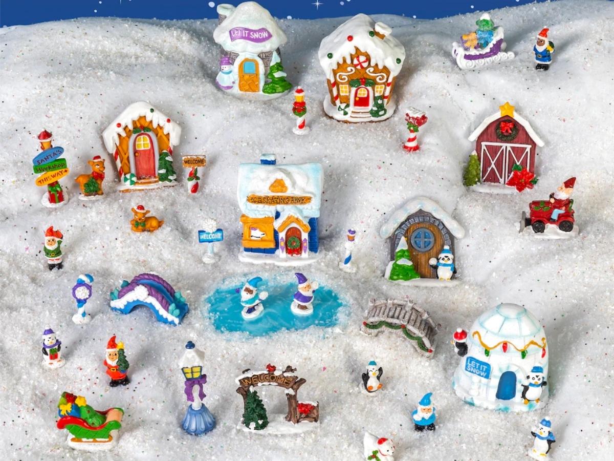 dollar tree fairy garden christmas set