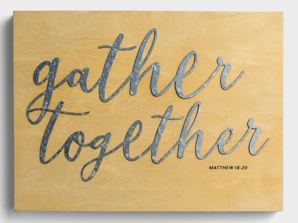 Gather Together Wood & Metal Wall Art