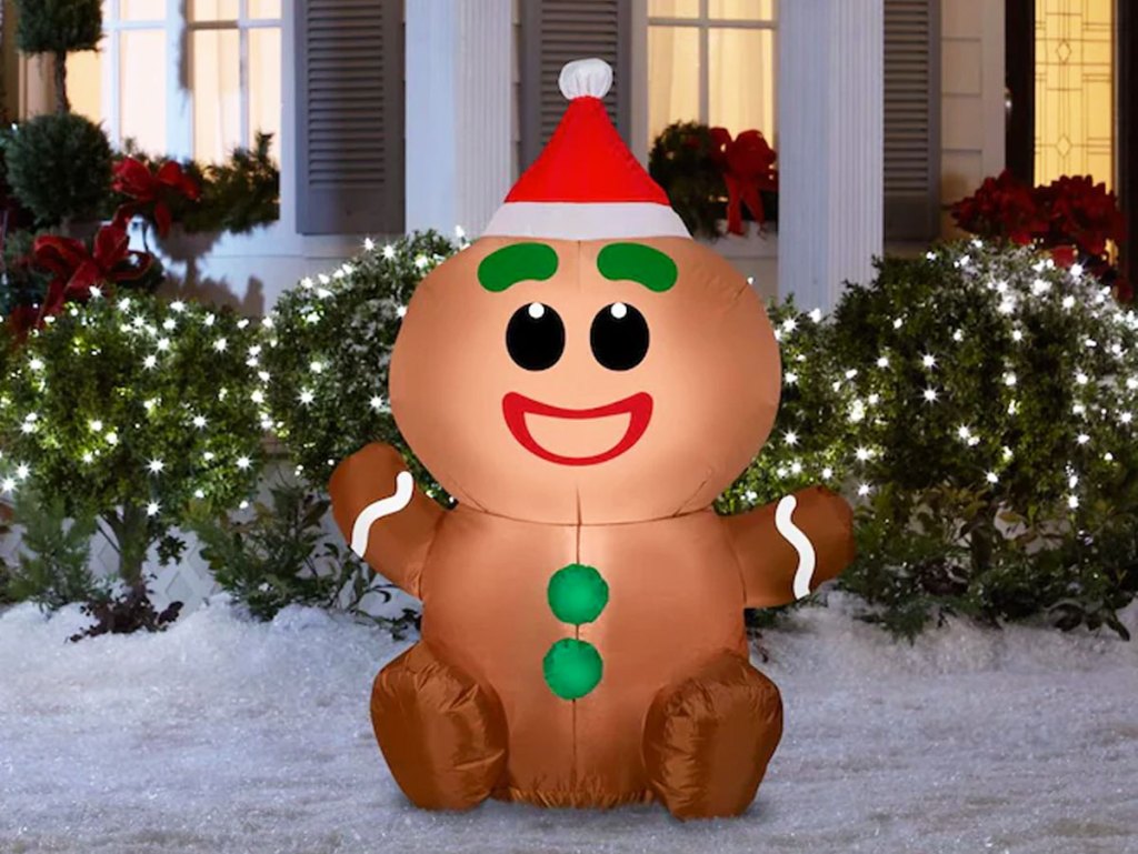 gingerbread christmas inflatable