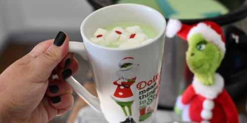 Make Crockpot Grinch Hot Chocolate