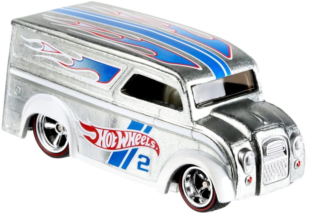 silver diecast toy van