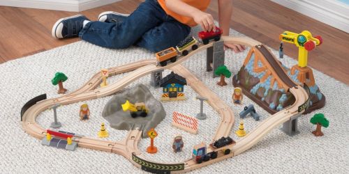 KidKraft Bucket-Top Construction 61-Piece Wooden Train Set Only $21.64 on Walmart.com (Regularly $45)