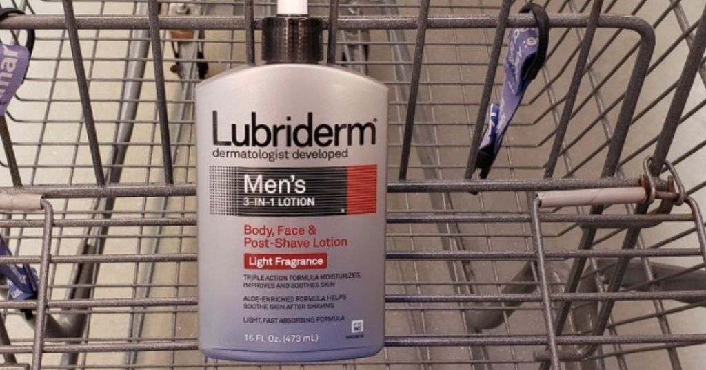 Lubriderm mens lotion in cart