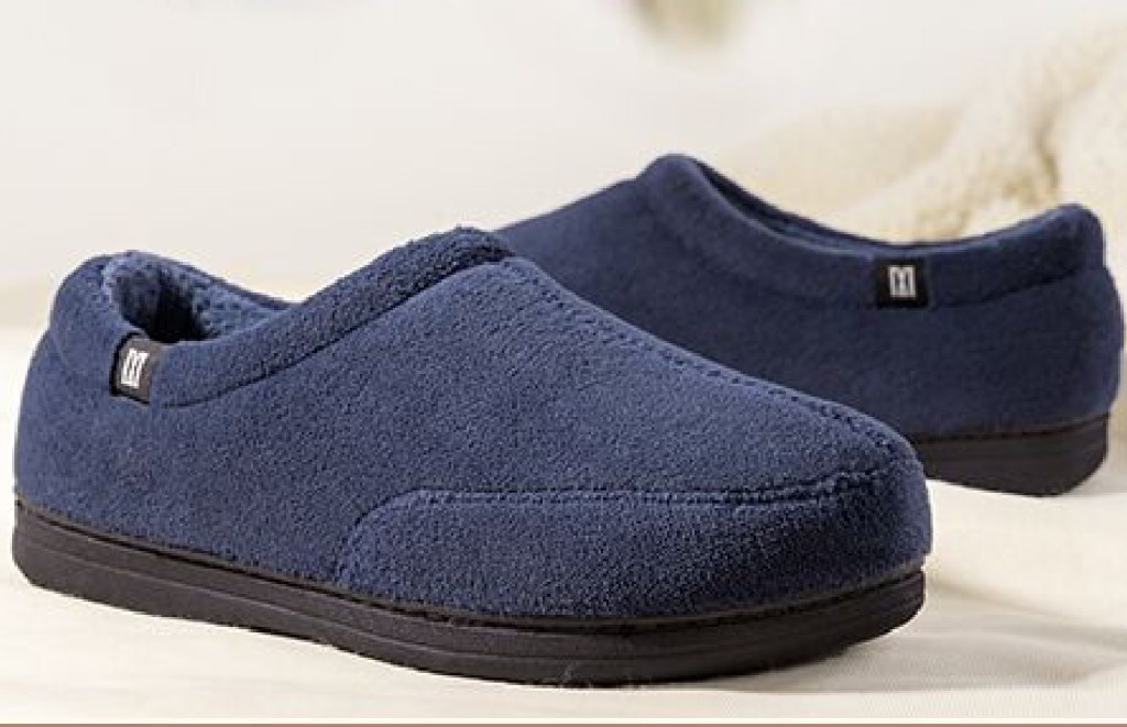 MERRIMAC Men's Minimalist Memory Foam Slippers 