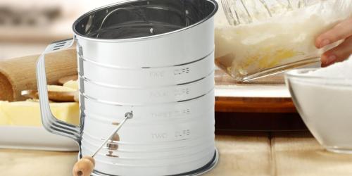 Hand Crank Baking Sifter w/ Awesome Reviews Just $4.99 on Amazon (Regularly $13)