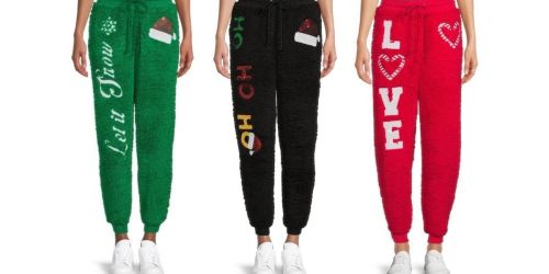 Juniors Christmas Joggers Only $4.99 on Walmart.com (Regularly $13)