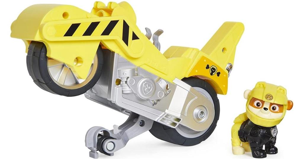 paw patrol moto pups rubble's pull back motorcycle