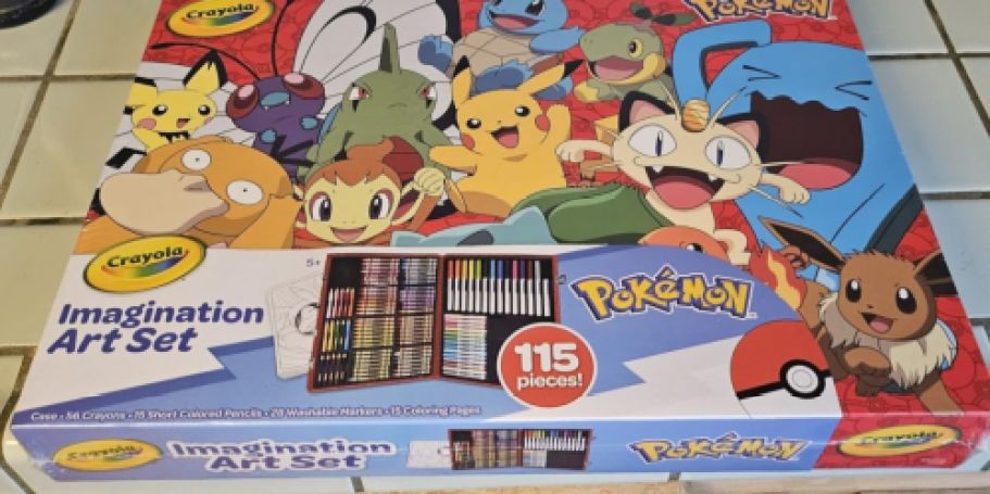 Pokemon Crayola Imagination Art 115-Piece Set Just $12.47 on Amazon