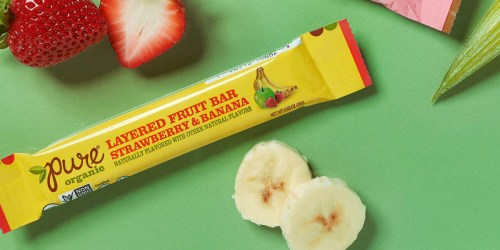 Pure Organic Layered Fruit Bars 20-Count Only $6.35 on Amazon | Vegan, Gluten-Free & Non-GMO