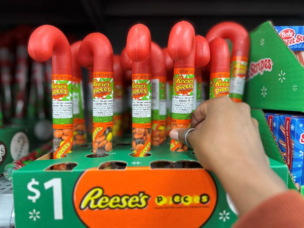 Reese's Pieces Candy Canes