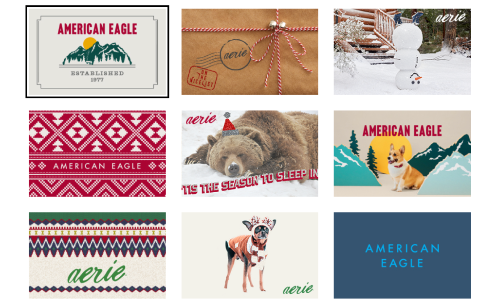 american eagle cards