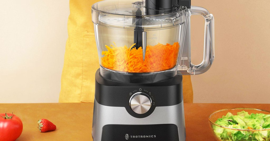carrots in food processor