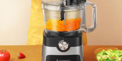 Food Processor AND Blender Combo Just $49.50 Shipped (Reg. $90!) –  Slice, Shred, Chop, Blend, & Mix!