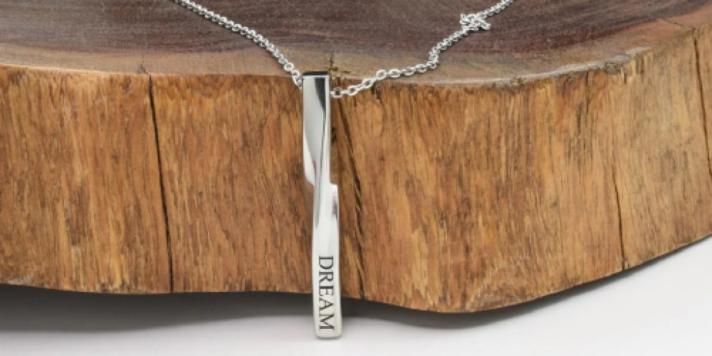 Twisted Bar Necklaces Only $8 Shipped (Regularly $30) | Choose from 20 Inspirational Words