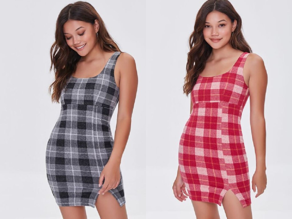 forever21plaid dresses