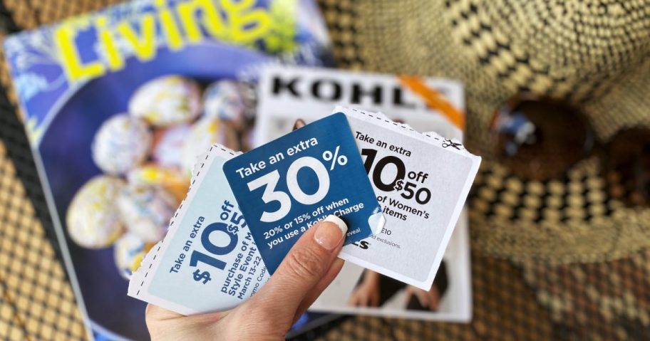 holding coupons