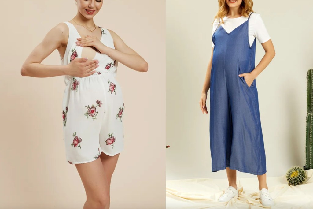 maternity pants romper