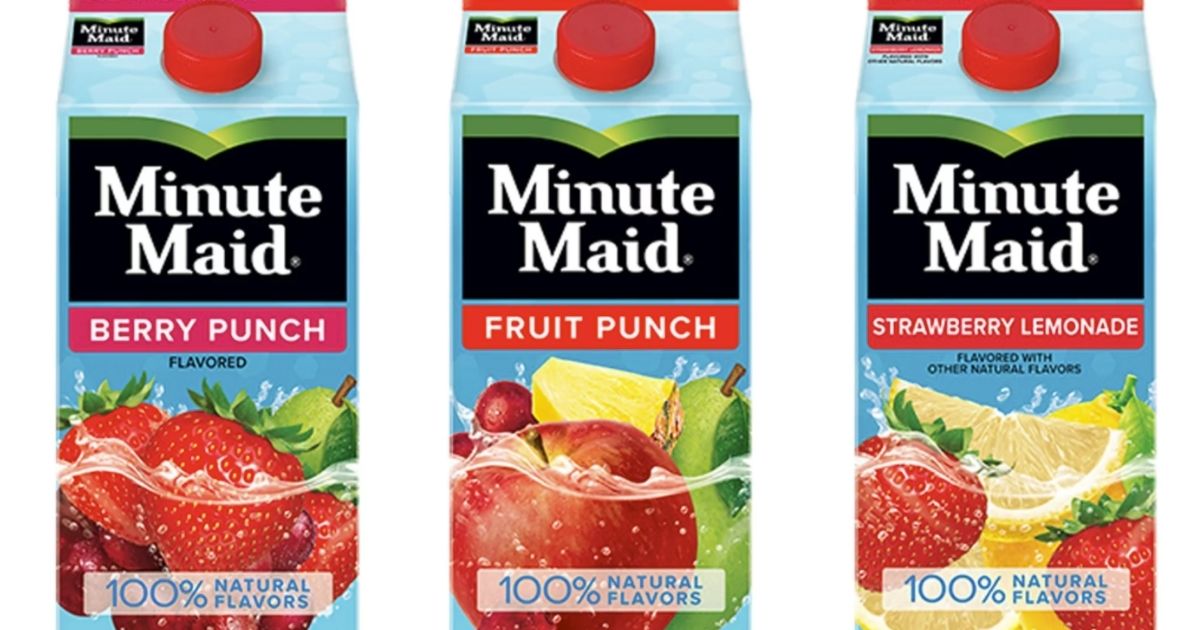 Minute Maid recalled juices