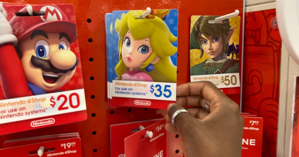 nintendo gift card in store at target