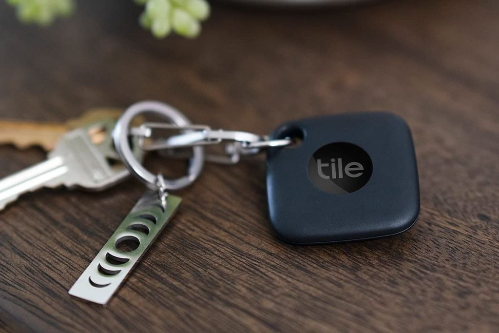 Tile Tracker on keychain