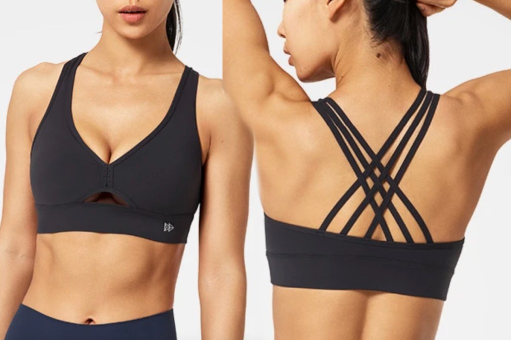 yvette strappy sports bra