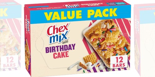 GO! Chex Mix Snack Bars 12-Count Box ONLY $2.28 Shipped on Amazon (Just 19¢ Each)