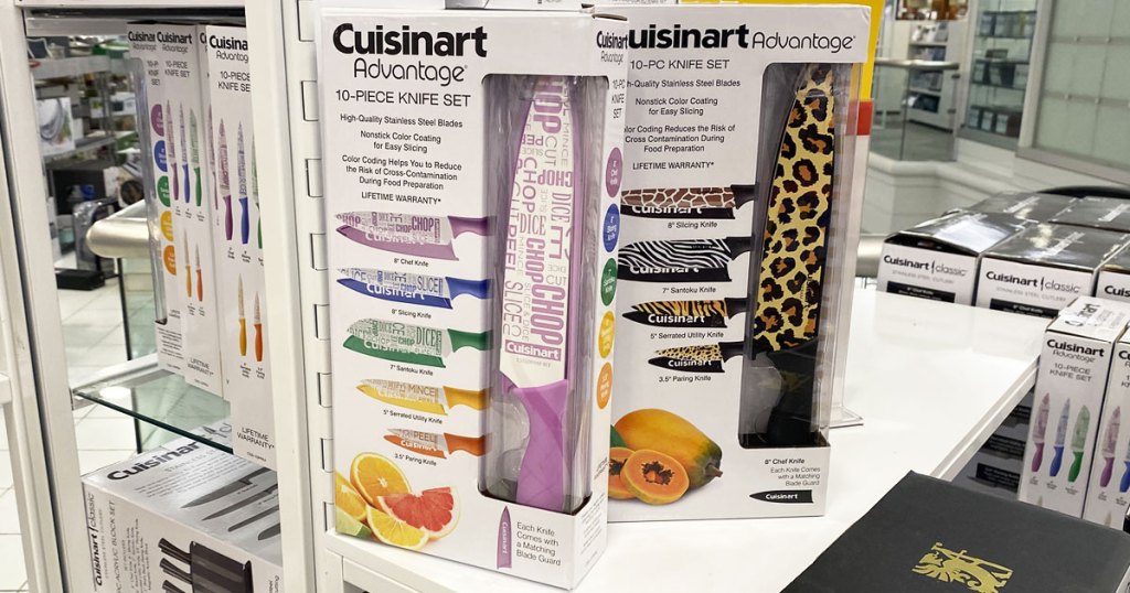 cuisinart printed knife sets in store