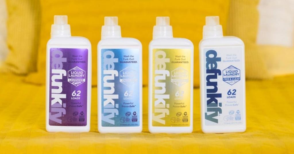 defunkify liquid laundry detergent bottles in all scents