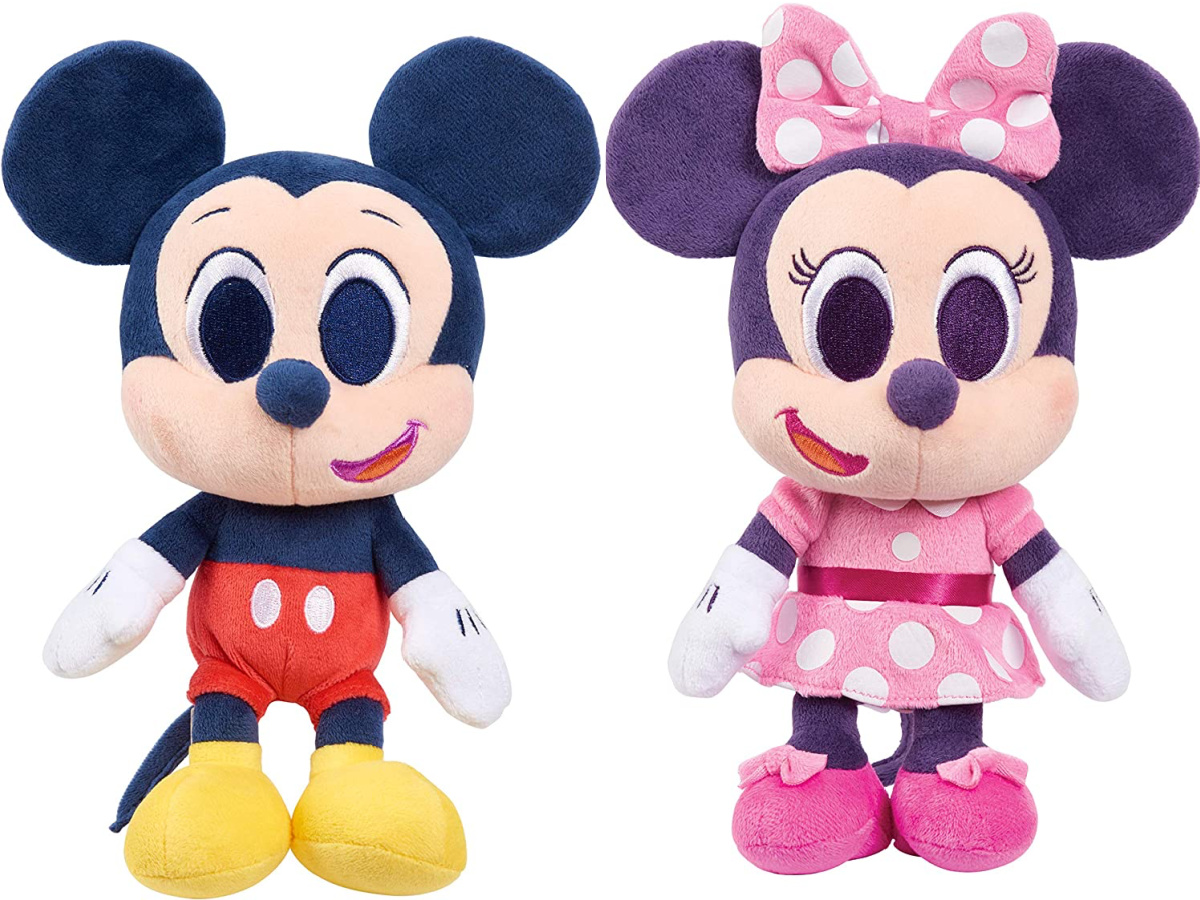 stock image of the Disney Junior Music Lullabies Plush Mickey Mouse and Minnie Mouse Set