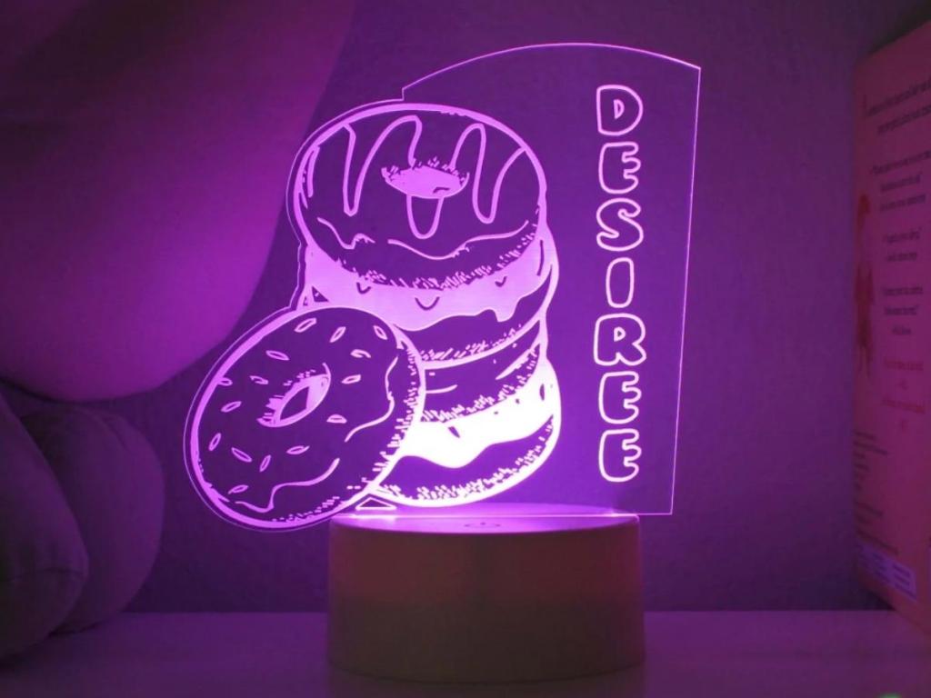 Donut Stack Personalized Night Light