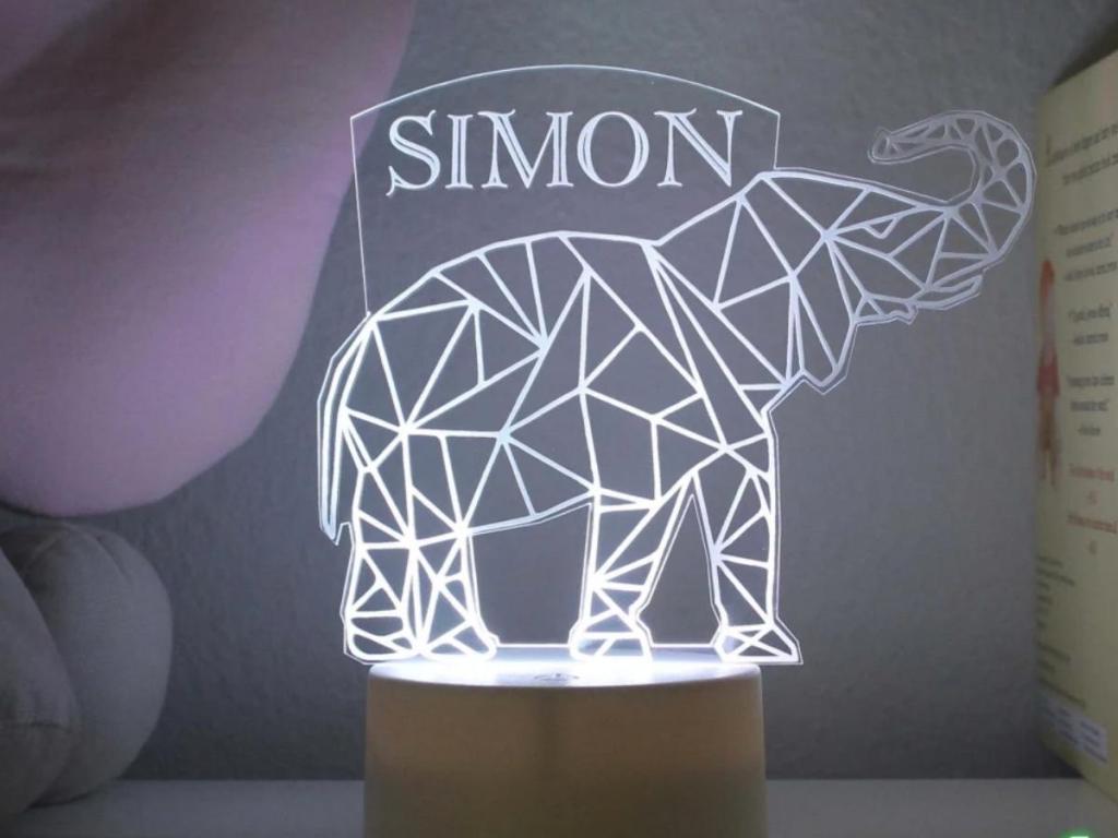 Elephant Personalized Night Light