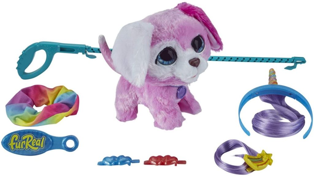 interactive pink puppy toy and accessories