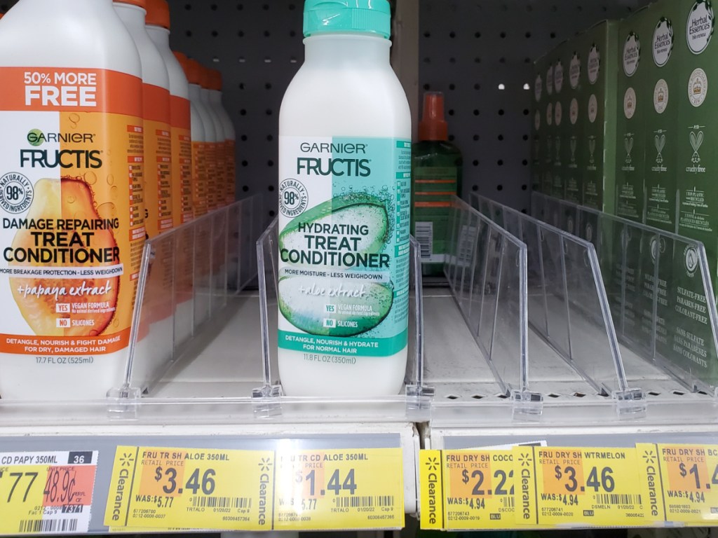 hair treatment conditioner on store shelf