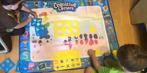 HUGE Aqua Magic Doodle Mat w/ Stamps, Stencils, & More Just $13 on Amazon