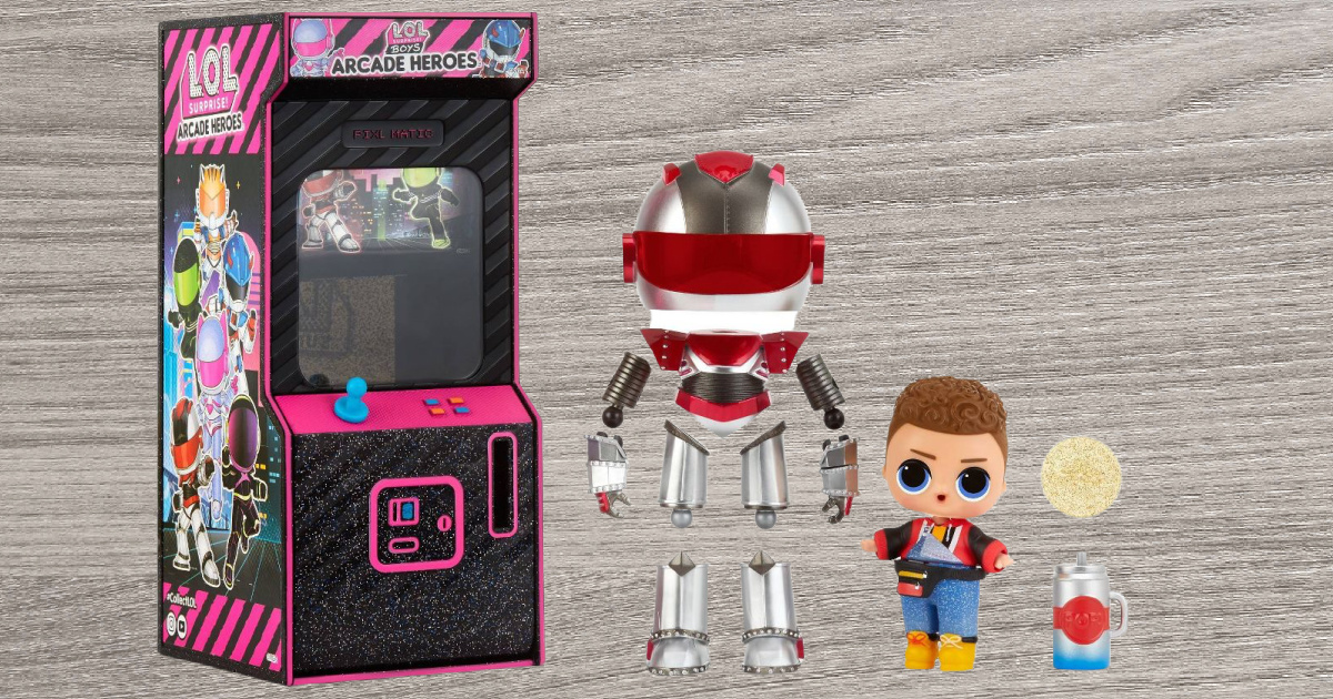 L.O.L. Surprise! Boys Arcade Heroes – Action Figure Doll with 15 Surprises