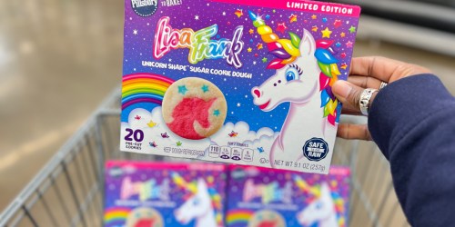 Pillsbury Lisa Frank Unicorn Sugar Cookie Dough Available at Walmart & Target (Safe to Eat Raw!)