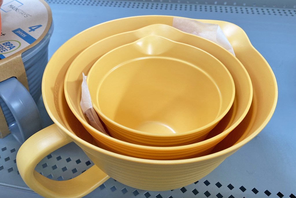 yellow nesting batter bowls